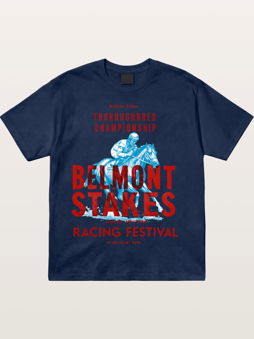 Belmont Stakes Racing Festival Art Cotton T-shirt