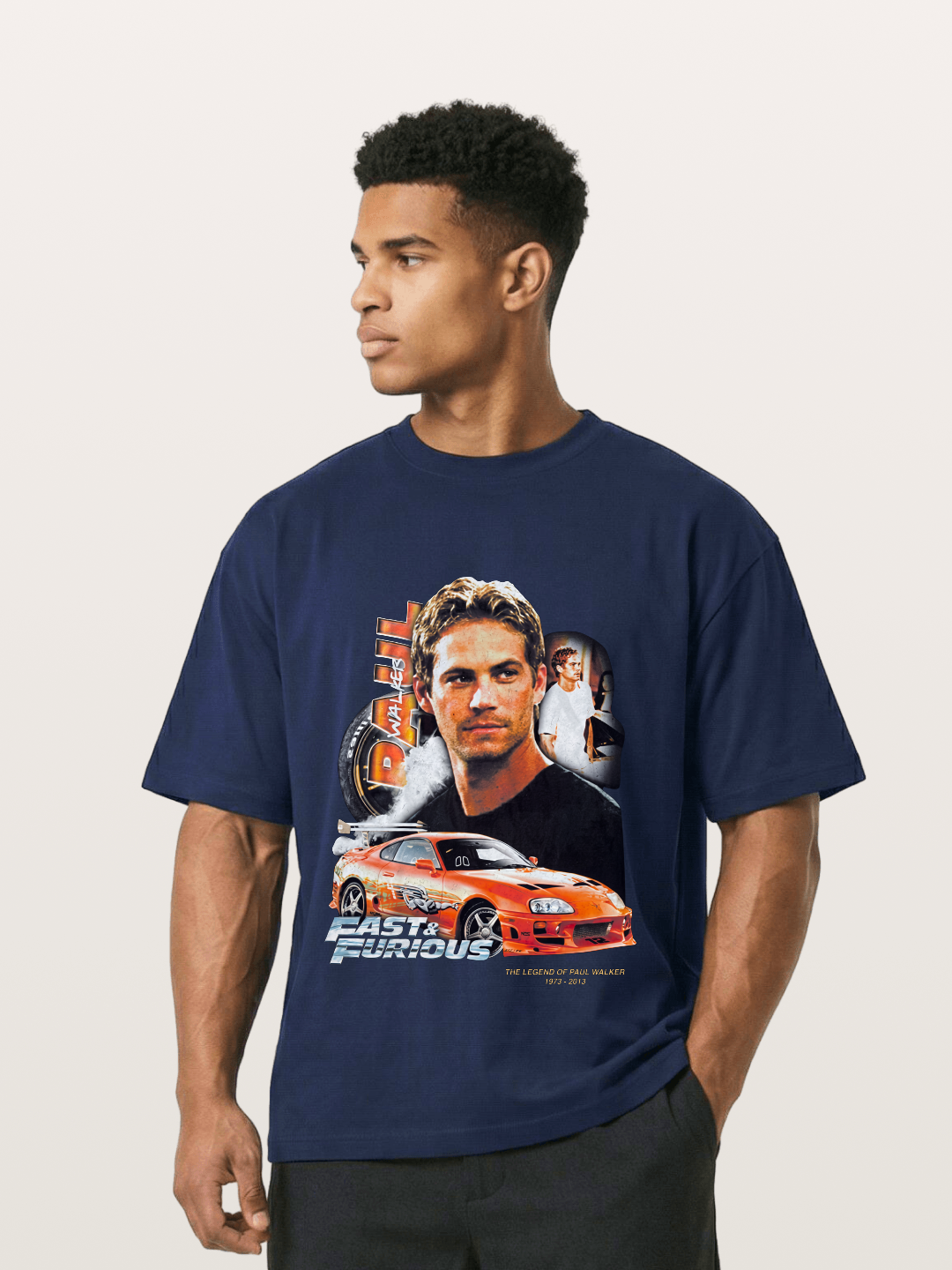 Orange Supra Fast & Furious Gildan T-shirt