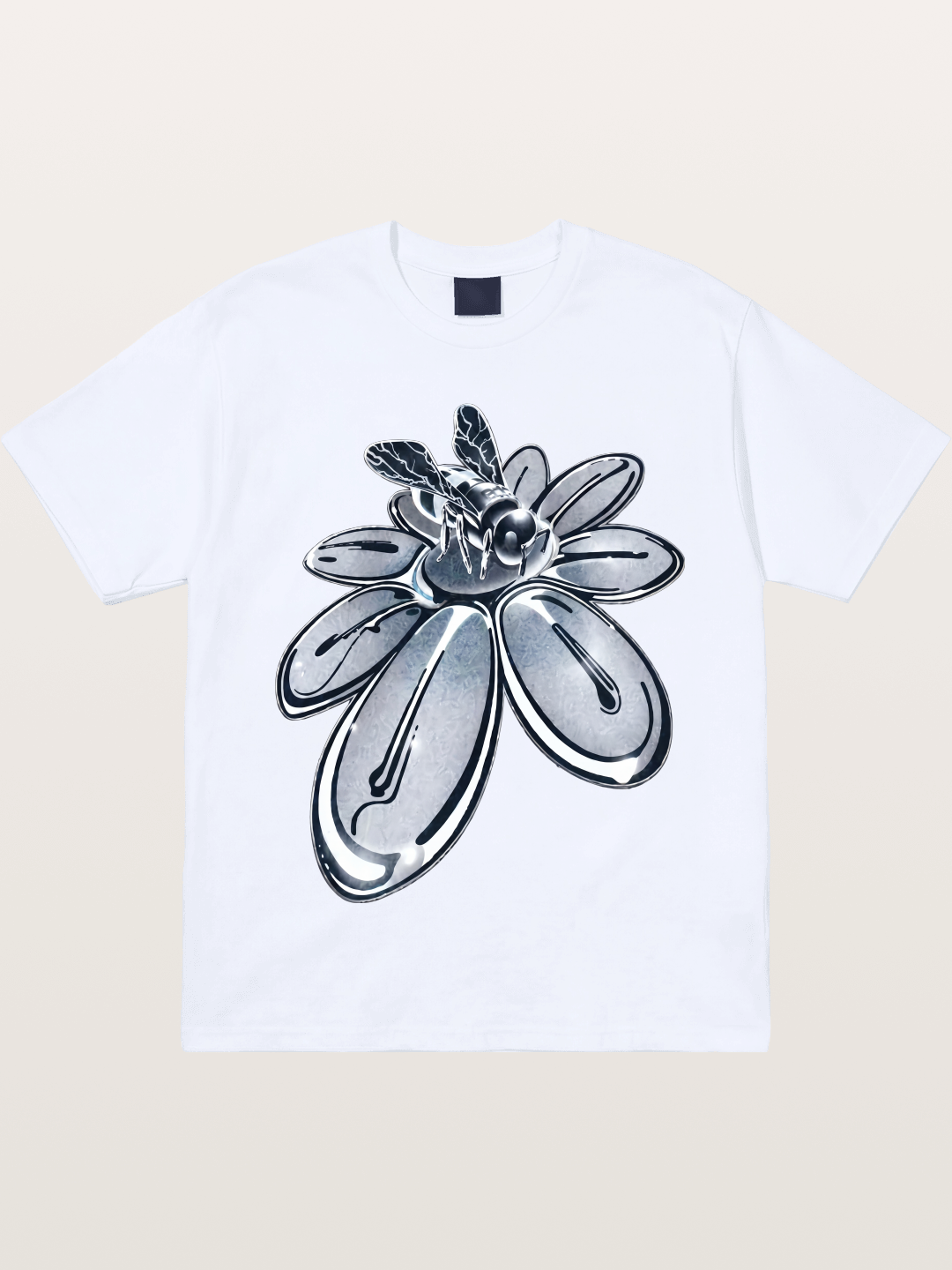 EDC Silver Chrome Daisy Art Gildan T-shirt