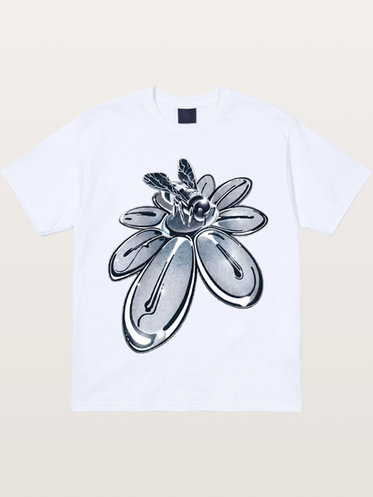 EDC Silver Chrome Daisy Art Gildan T-shirt