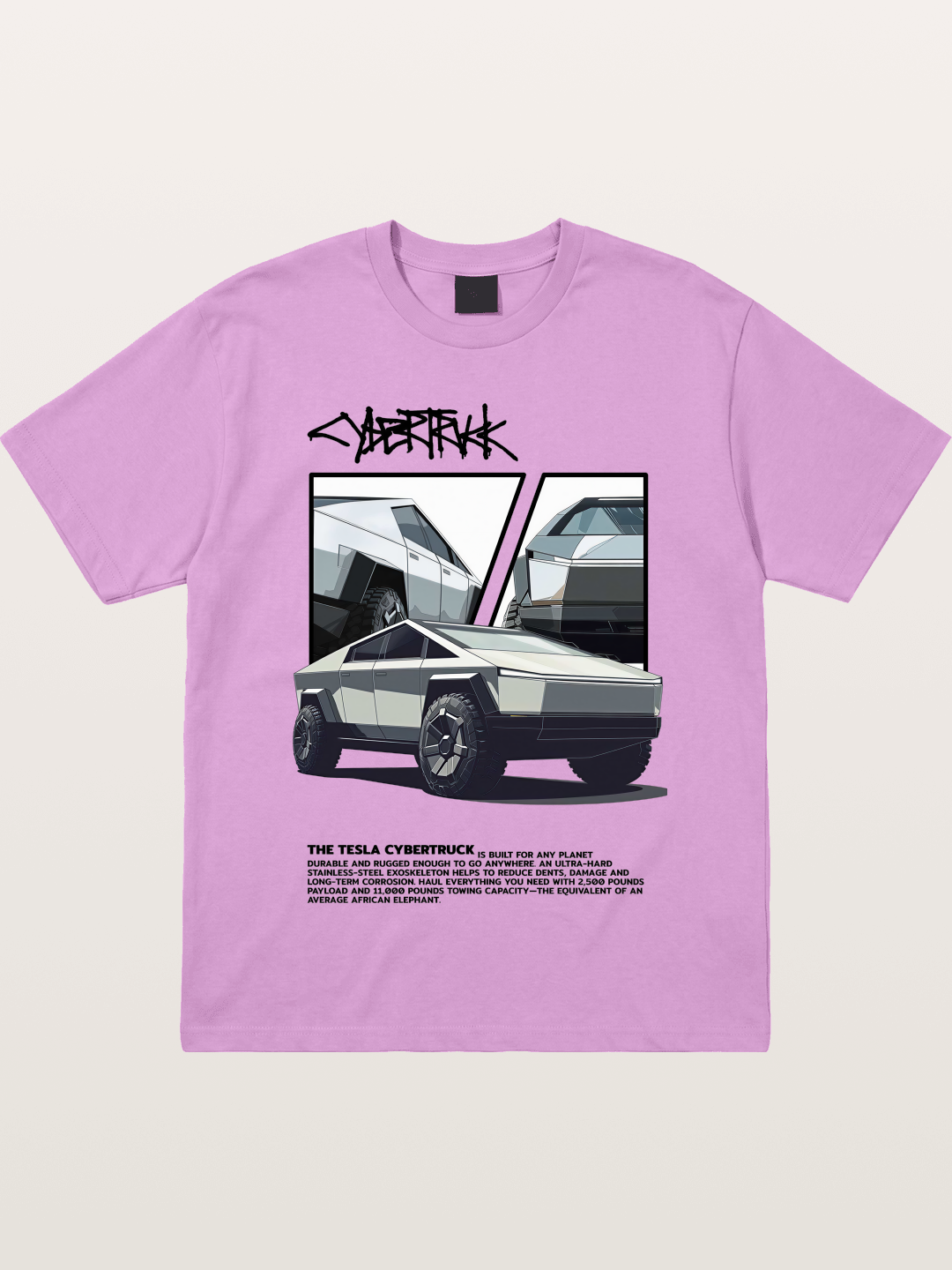 Tesla Cybertruck Poster Gildan T-shirt