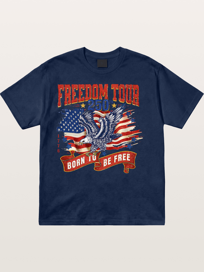 Freedom Tour Eagle Art Cotton T-shirt