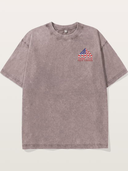 Saratoga Star Spangled Tent Top Washed T-shirt