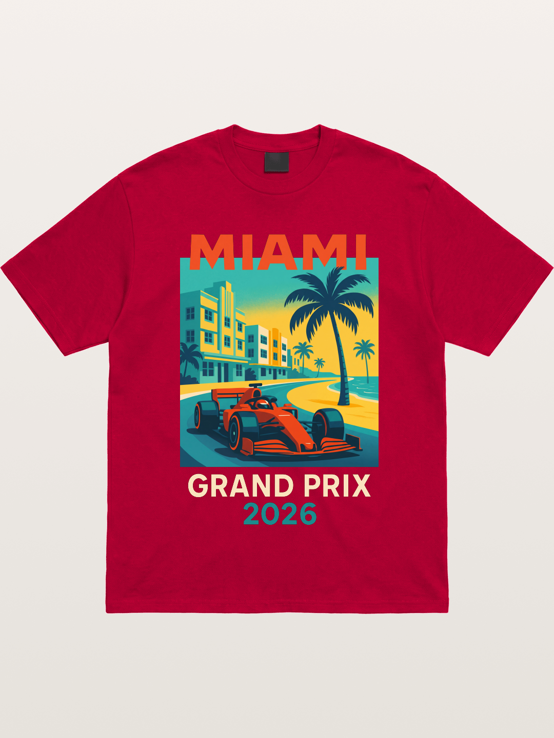 Miami Retro Race Vibes Gildan T-shirt
