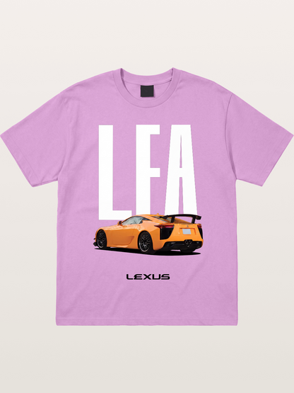 Orange Lexus LFA Rear Print Gildan T-shirt