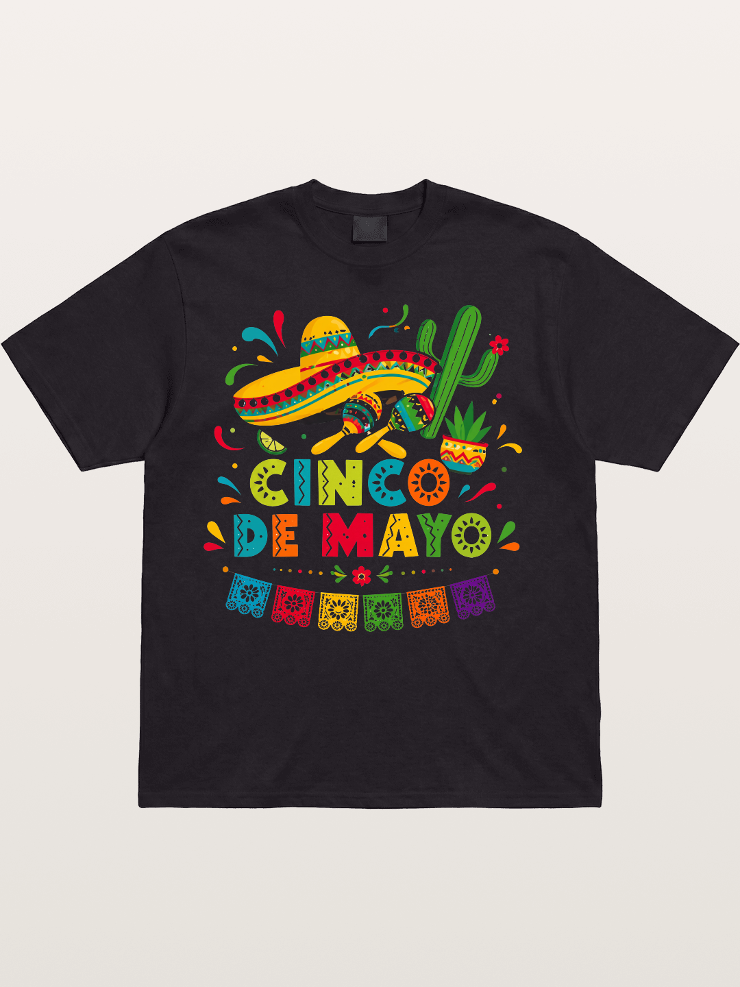 Cinco De Mayo Fiesta Art Cotton T-shirt