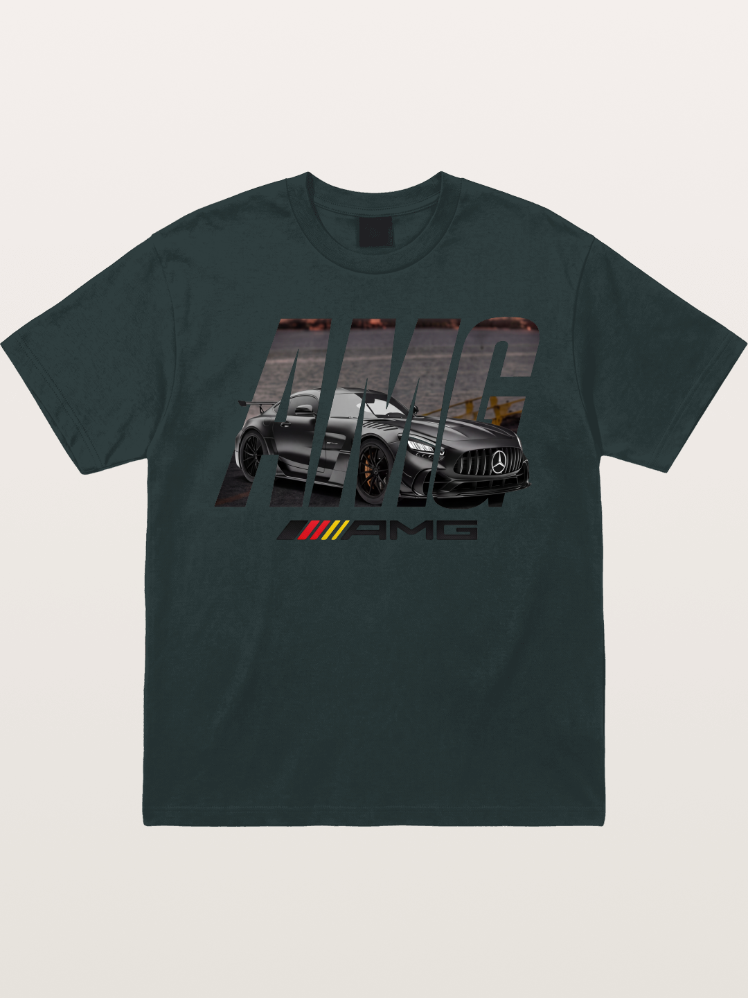 AMG Lettermark Car Print Gildan T-shirt