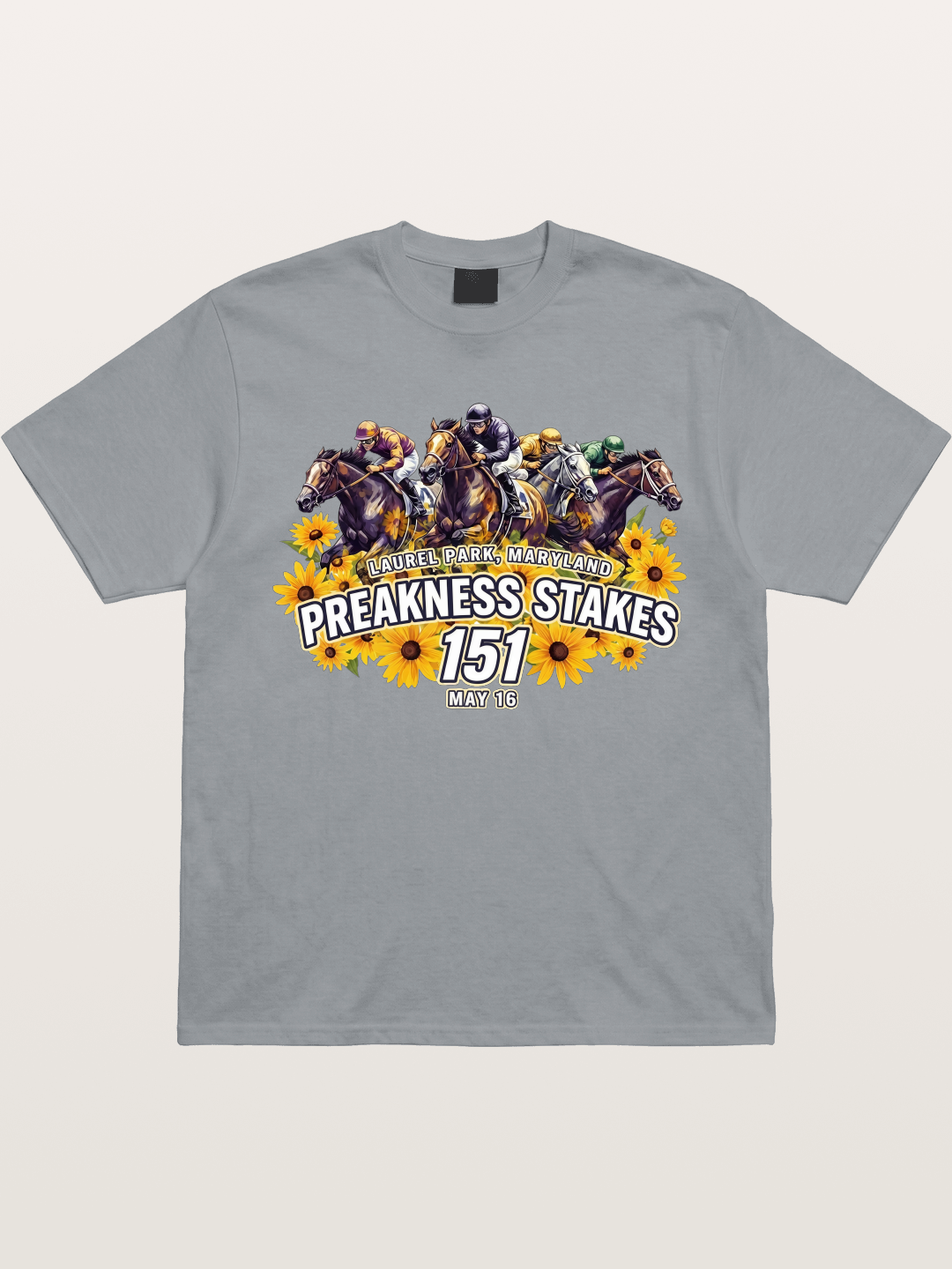Preakness 151 Sunflower Racing Art Gildan T-shirt