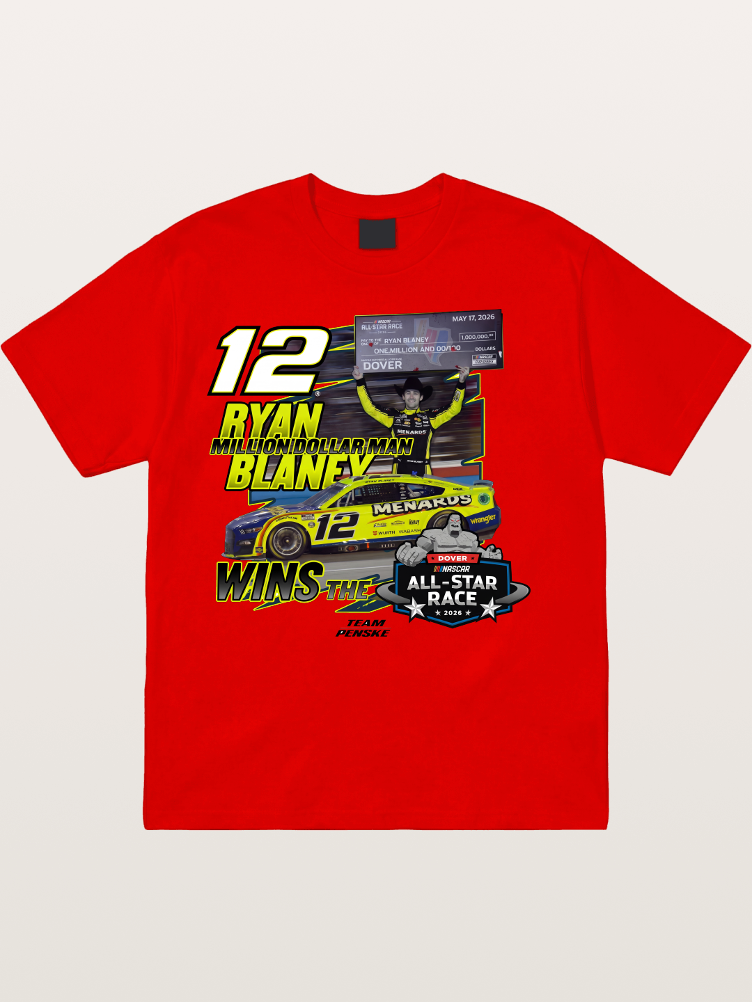 Ryan Blaney 2026 All-Star Race Win Cotton T-shirt
