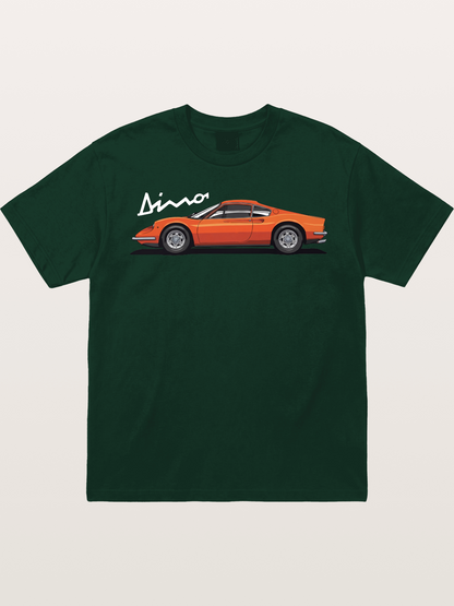 Vintage Orange Sports Car Side Gildan T-shirt