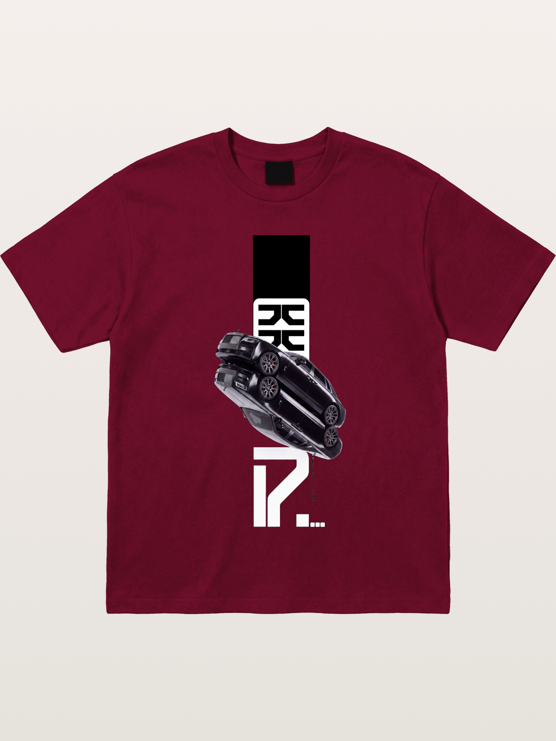 Black Rolls Royce Abstract Art Gildan T-shirt
