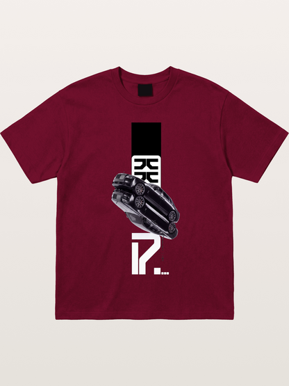 Black Rolls Royce Abstract Art Gildan T-shirt