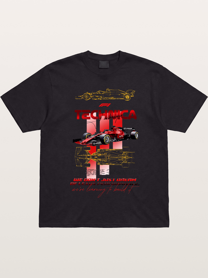Red F1 Lexus Tech Racing Card Gildan T-shirt