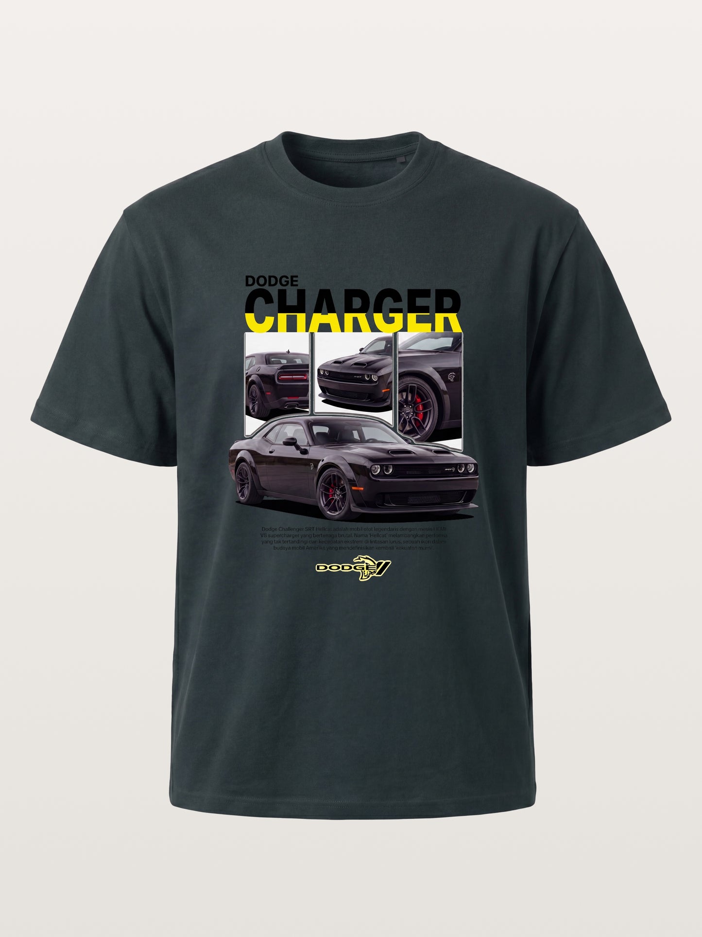 Dodge Hellcat Triple Car Collage Gildan T-shirt