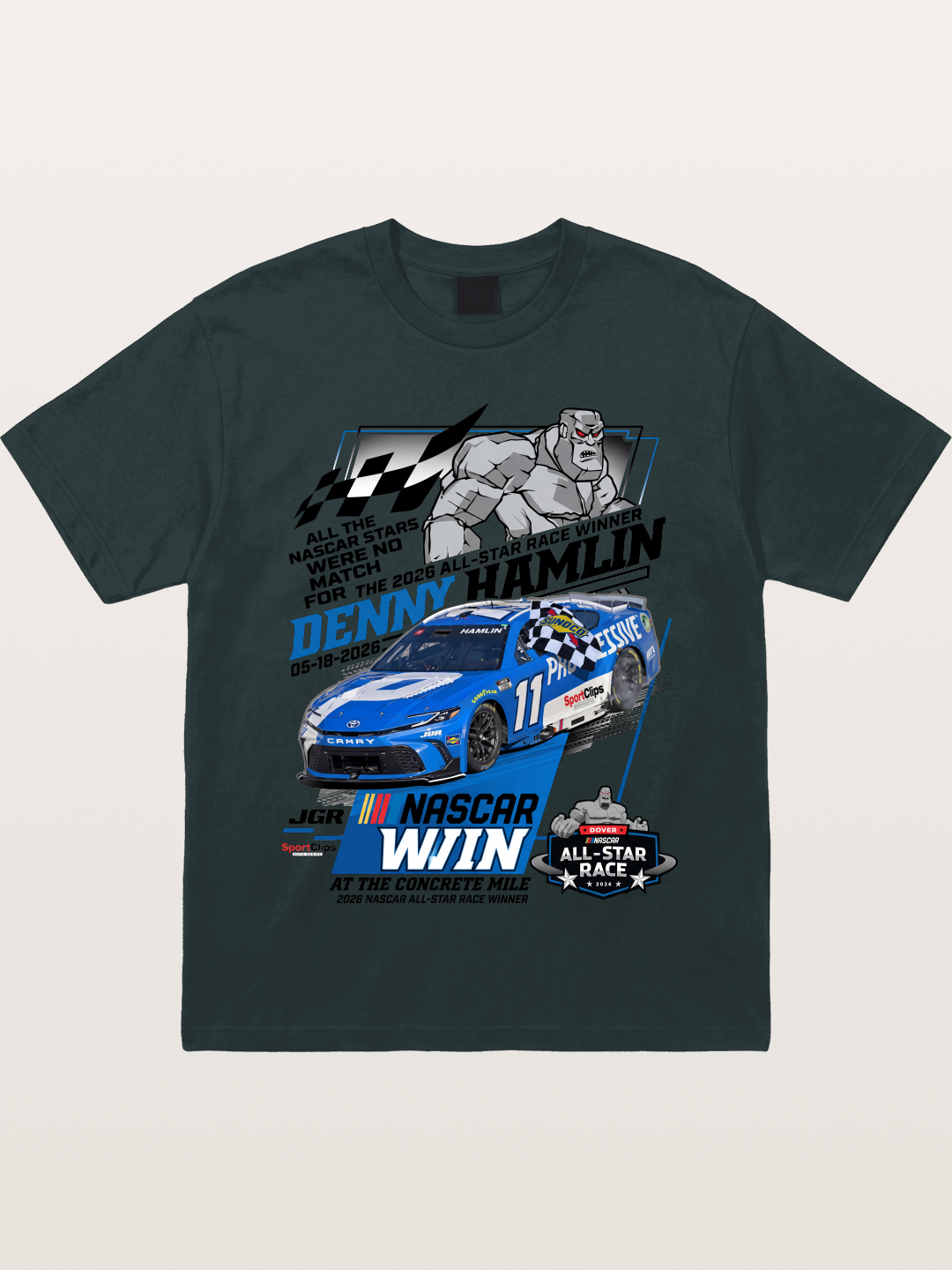 Denny Hamlin #11 2026 All-Star Win Gildan T-shirt