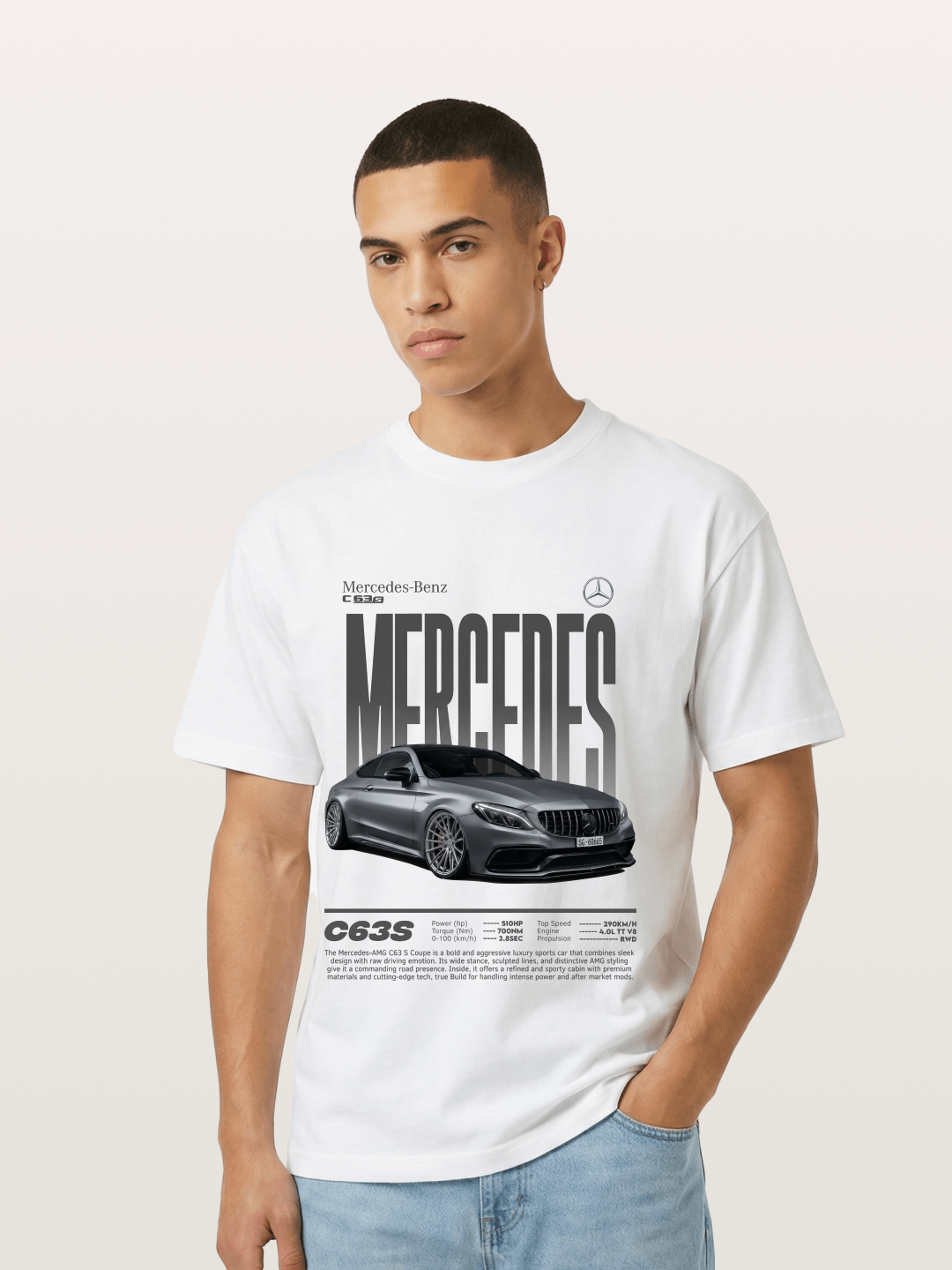Mercedes-Benz C63S Magazine Style Gildan T-shirt
