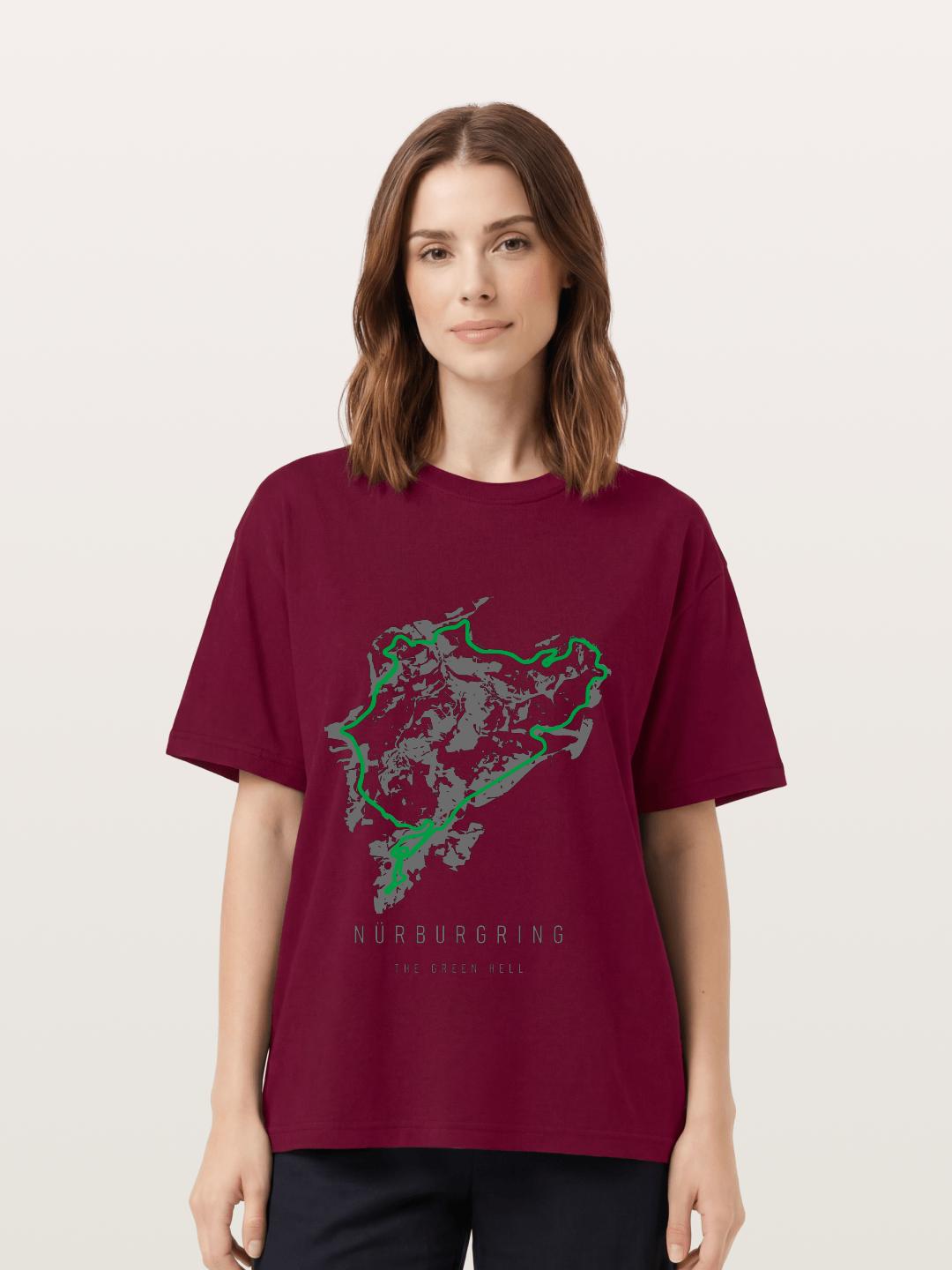 Green Hell Nu?rburgring Track Gildan T-shirt