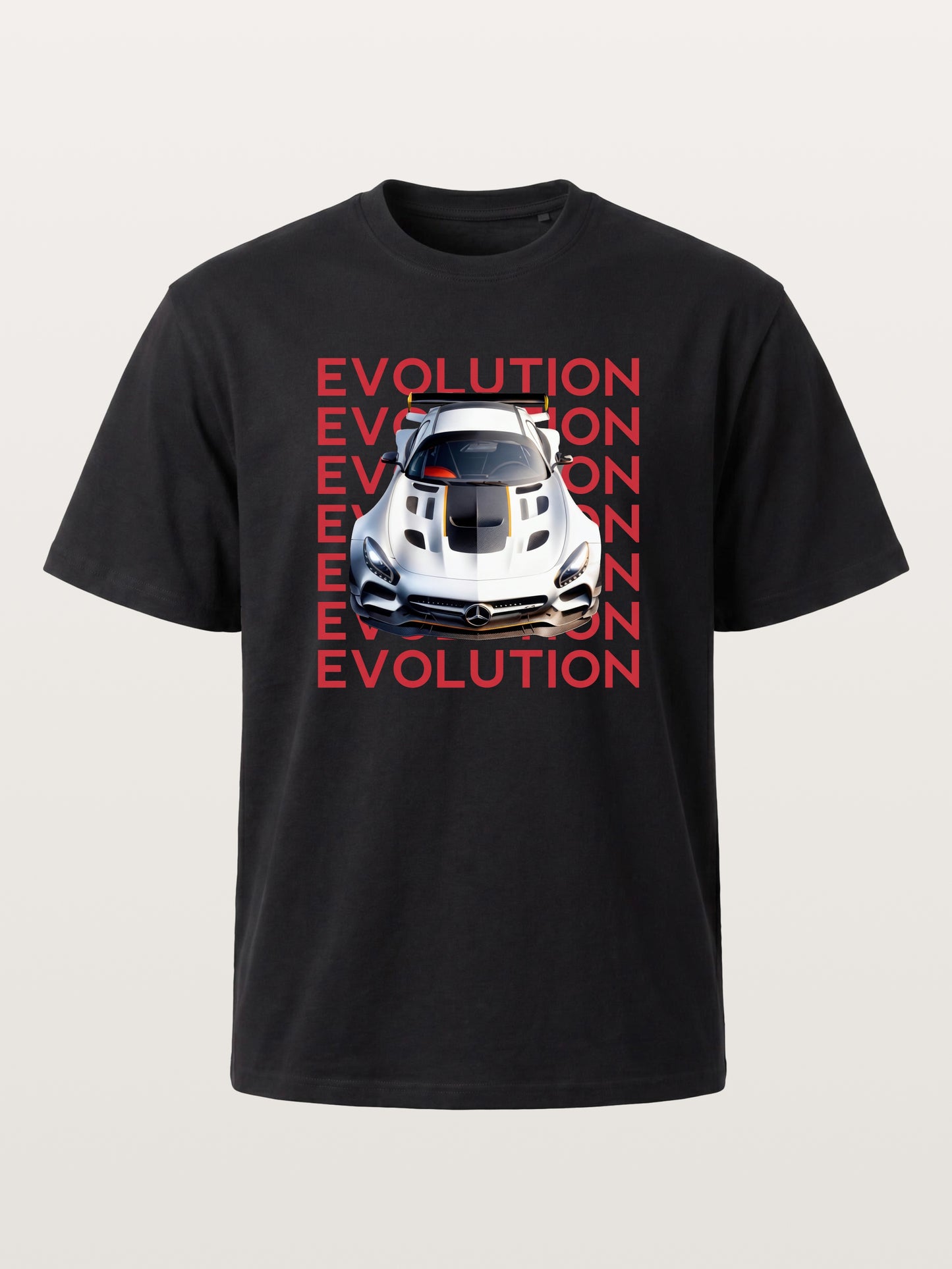 AMG GT Race Car Evolution Repeat Text Gildan T-shirt
