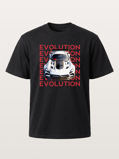 AMG GT Race Car Evolution Repeat Text Gildan T-shirt