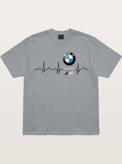 BMW Heartbeat Logo Art Gildan T-shirt