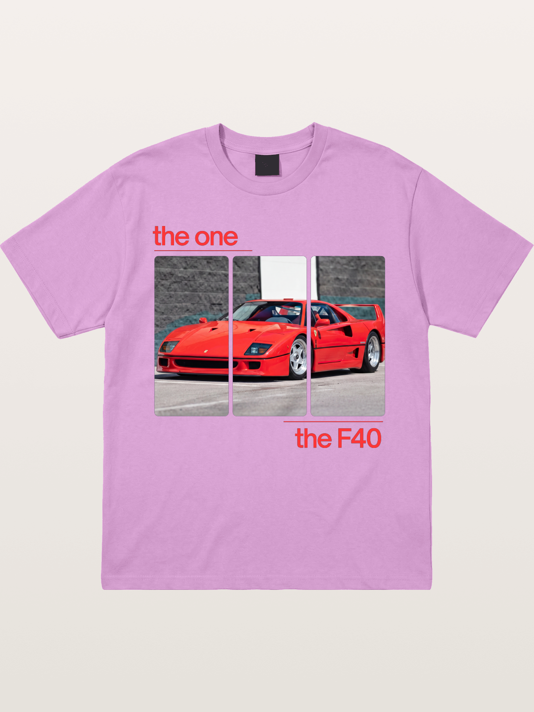 Ferrari F40 The One Split Panels Gildan T-shirt
