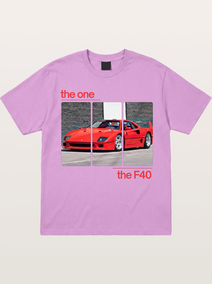 Ferrari F40 The One Split Panels Gildan T-shirt