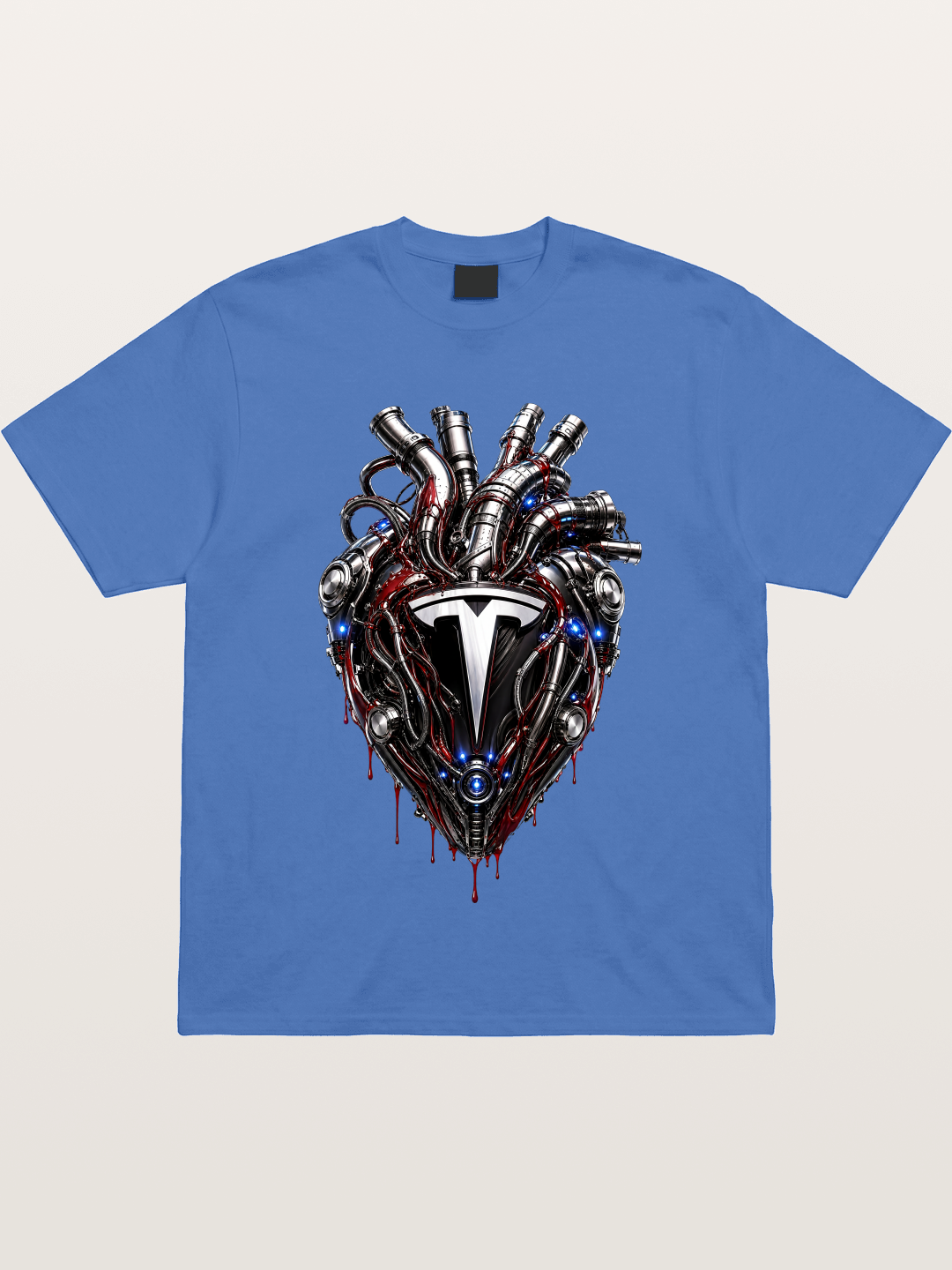 Tesla Mechanical Heart Art Gildan T-shirt