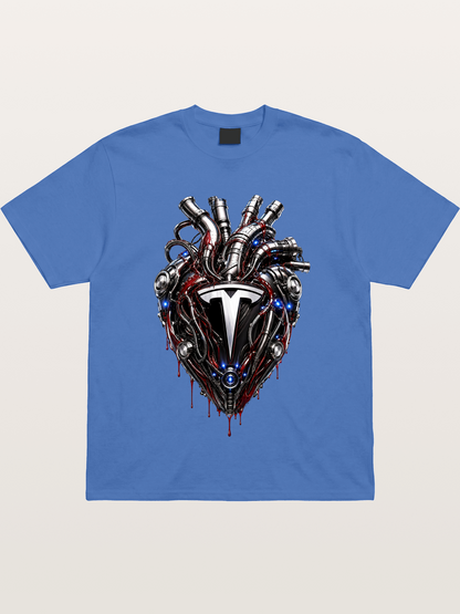 Tesla Mechanical Heart Art Gildan T-shirt