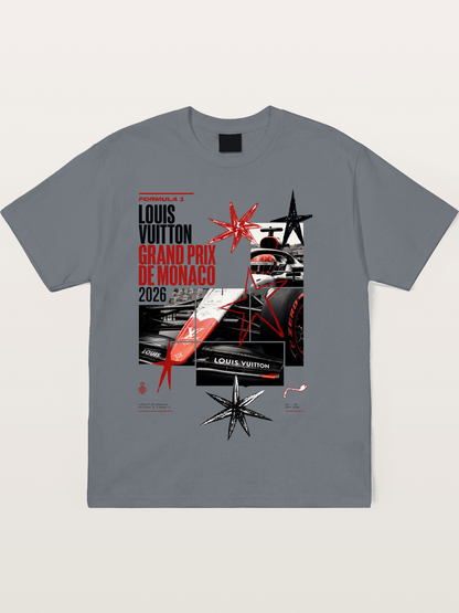 LV Monaco F1 Collage Art Cotton T-shirt