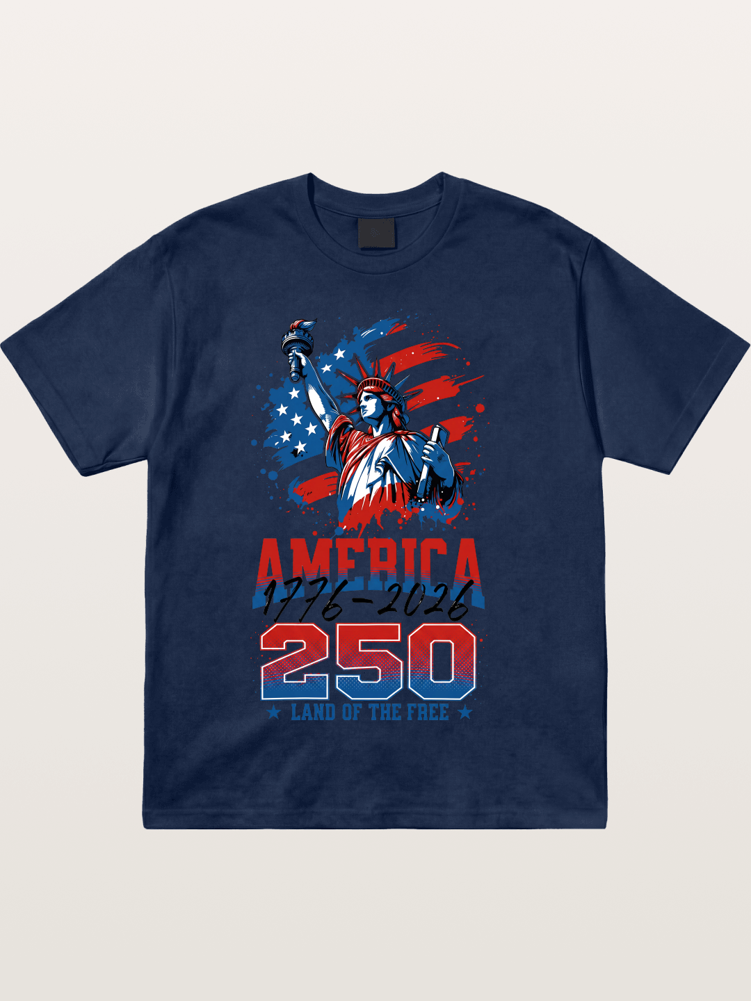 Liberty 250 Years Freedom Print Cotton T-shirt