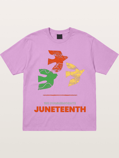 Juneteenth Peace Doves Commemoration Gildan T-shirt