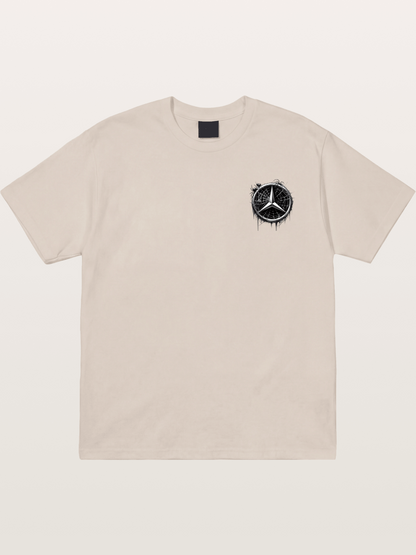 Mercedes Spider Web Logo Art Cotton T-shirt