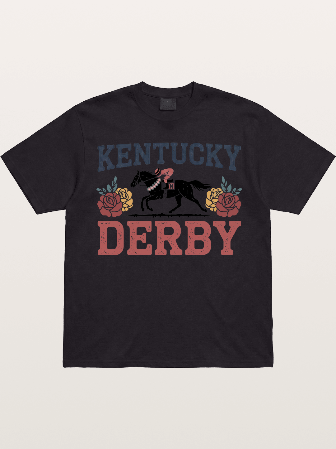 Kentucky Derby Rose Horse Poster Gildan T-shirt