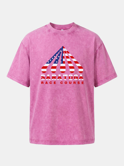Saratoga Star Spangled Tent Top Washed T-shirt