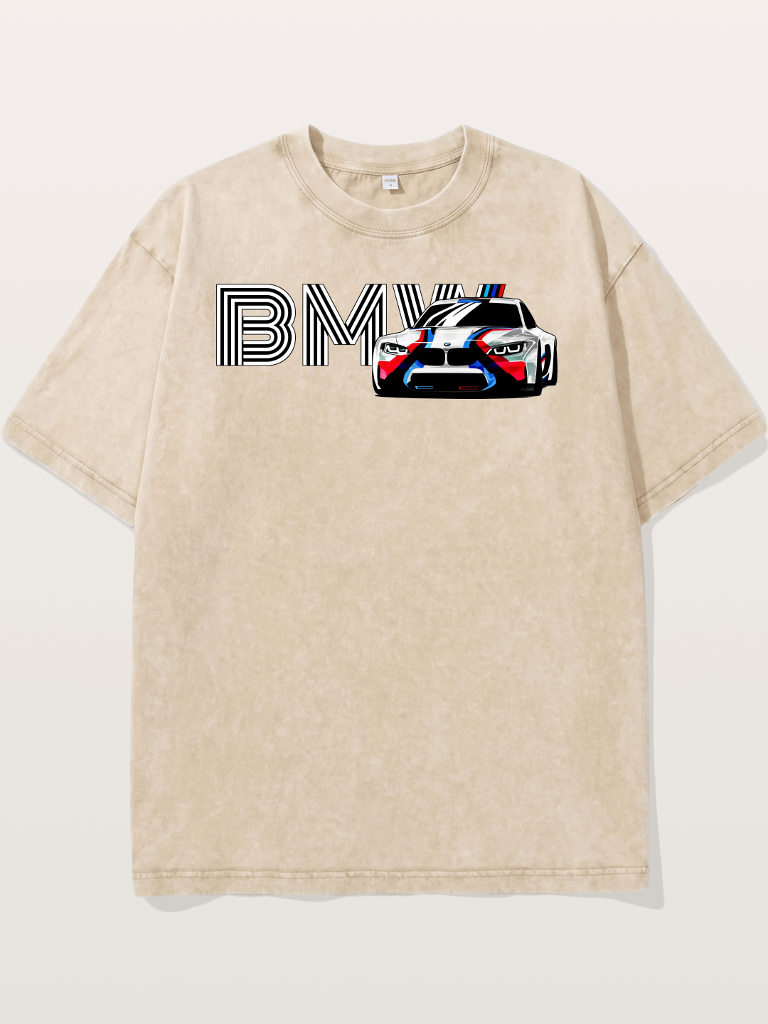 BMW M Series Typography Print Washed T-shirt