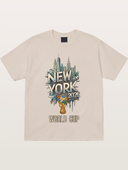NYC World Cup 2026 Emblem Cotton T-shirt