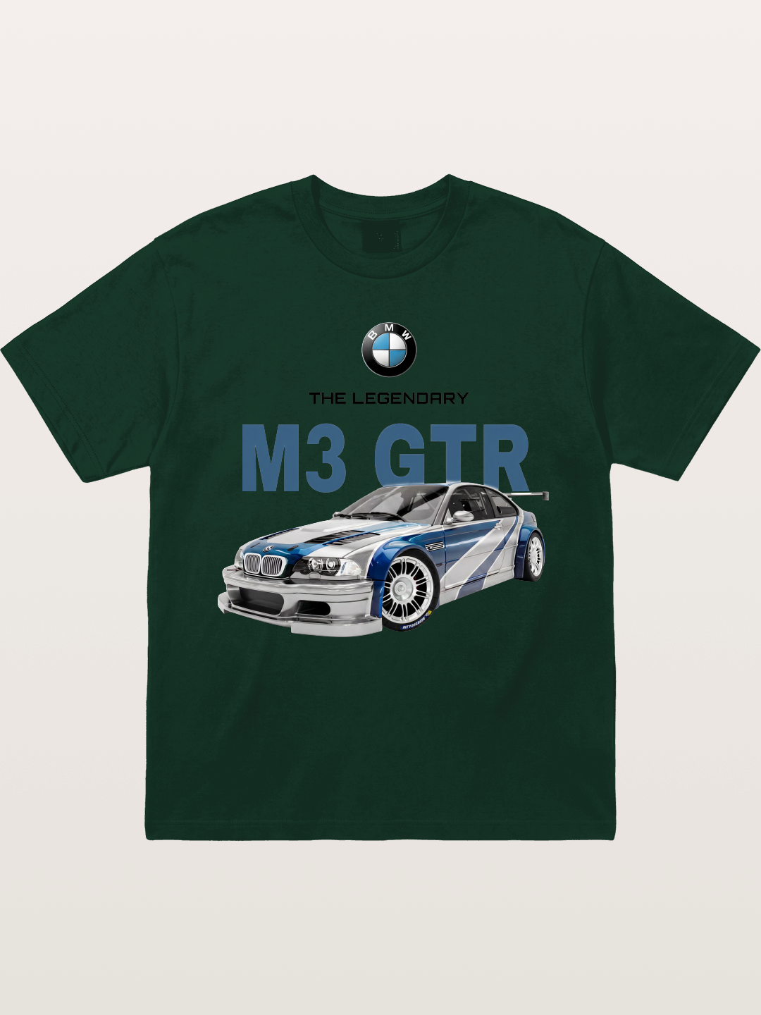 BMW M3 GTR Legend Print Gildan T-shirt