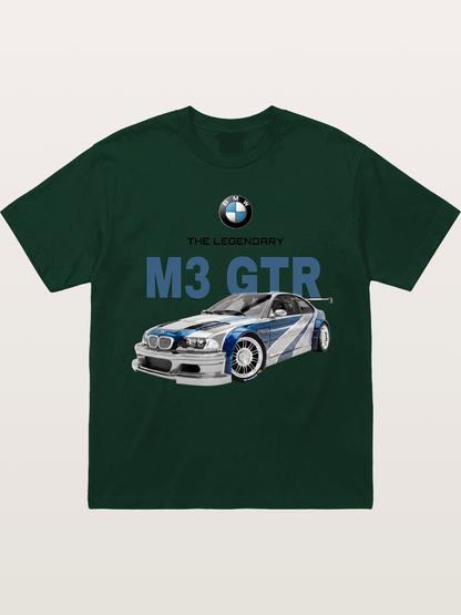 BMW M3 GTR Legend Print Gildan T-shirt
