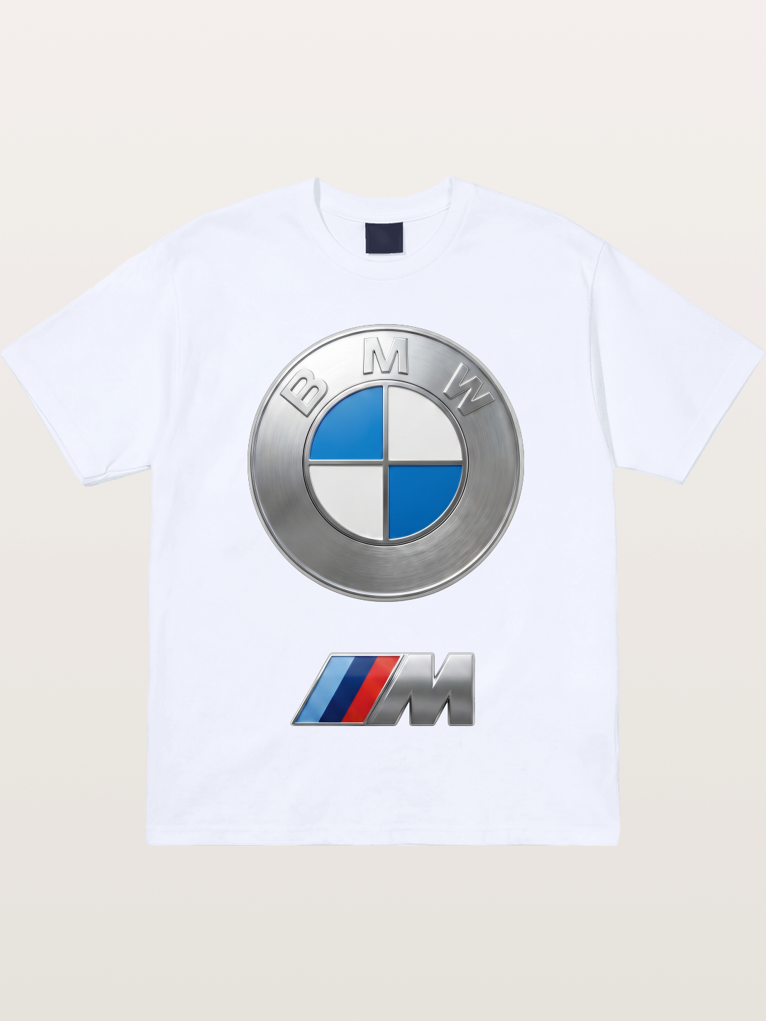 BMW M Series Metal Emblem Gildan T-shirt