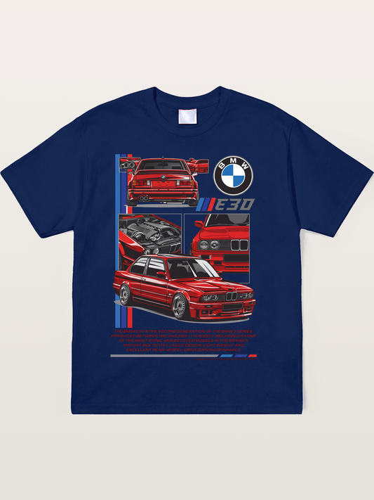 BMW E30 Multi Angle Collage Soft-Stay T-shirt