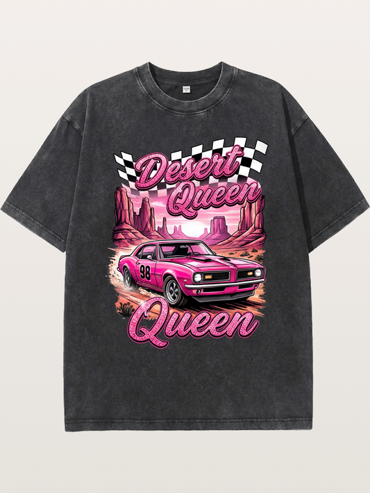 Desert Queen Racer Washed T-shirt
