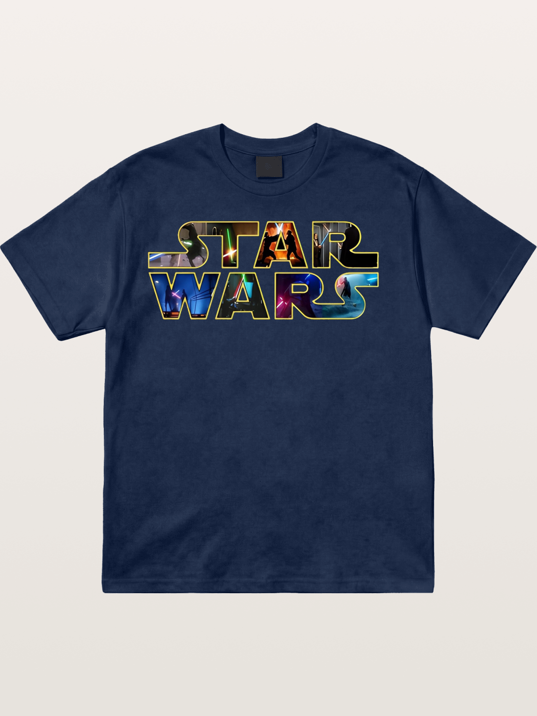Star Wars Classic Logo Movie Cotton T-shirt