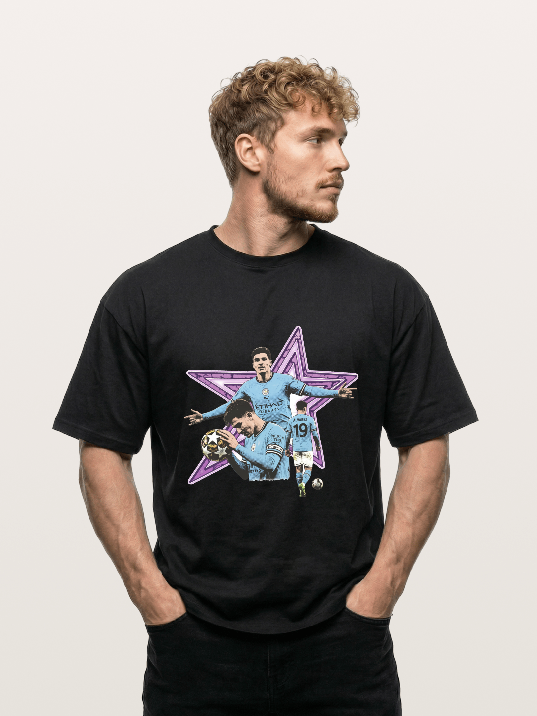 Manchester City Star Collage Gildan T-shirt