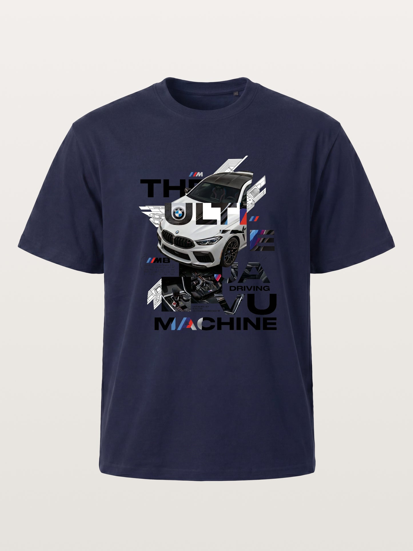 BMW M8 Tech Collage Poster Gildan T-shirt