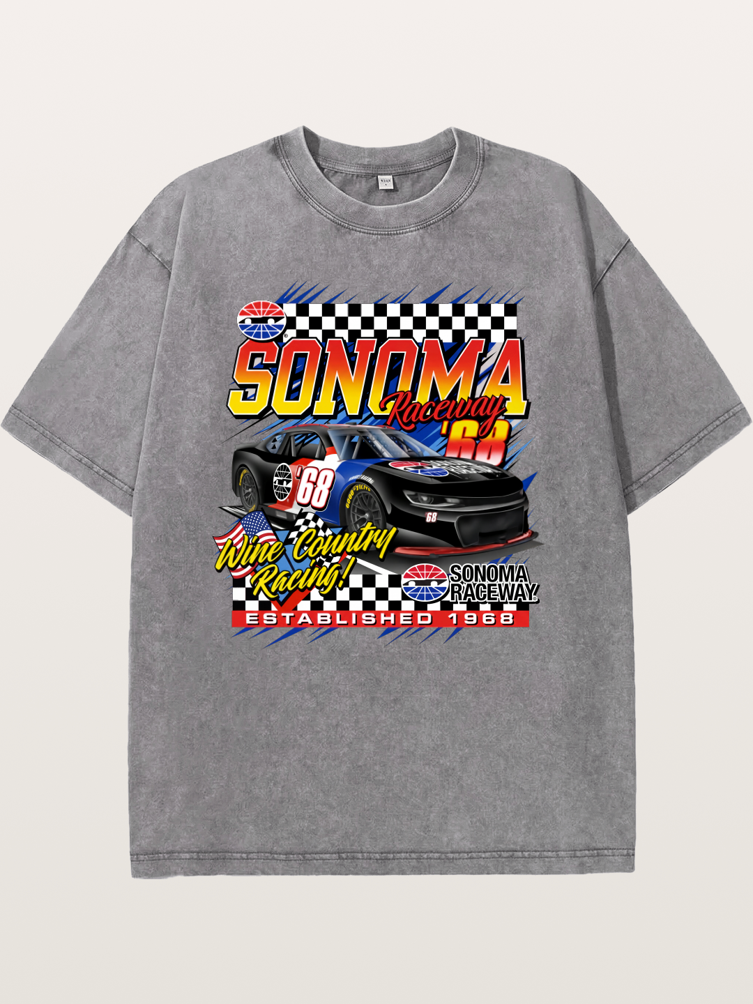 Sonoma NASCAR Wine Country Racing Washed T-shirt