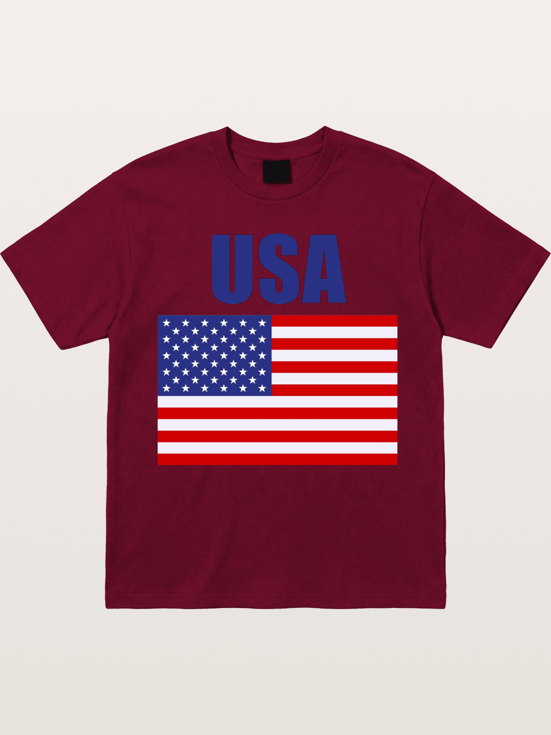 Simple USA American Flag Gildan T-shirt