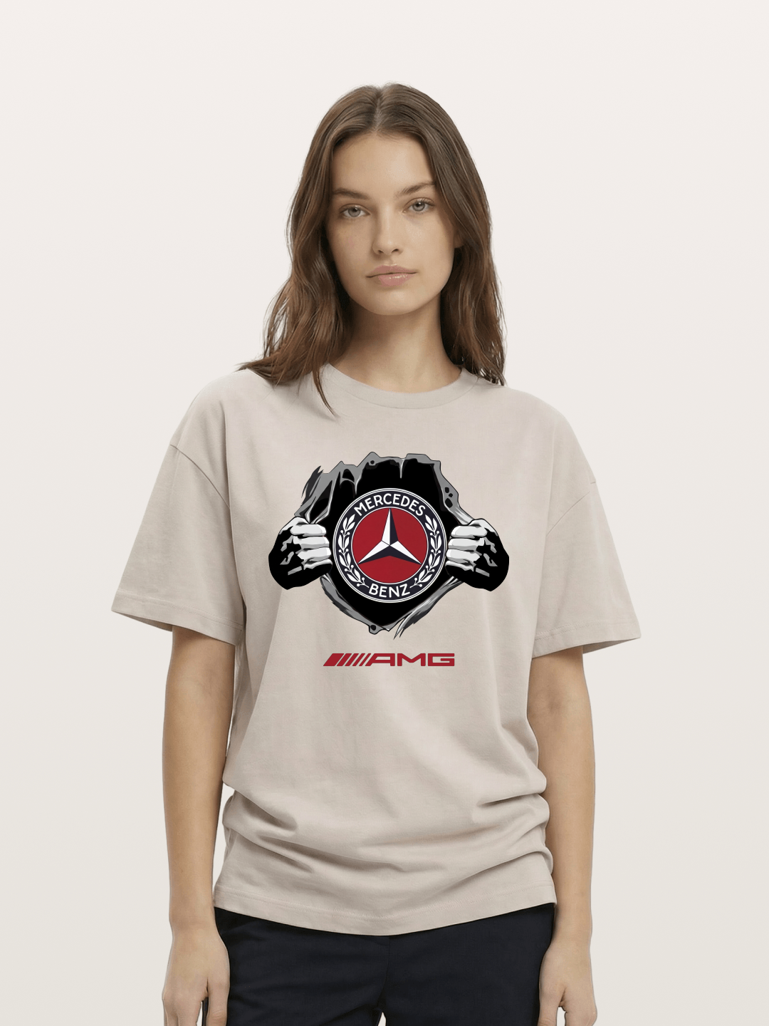 Benz Star Tear Graphic Cotton T-shirt