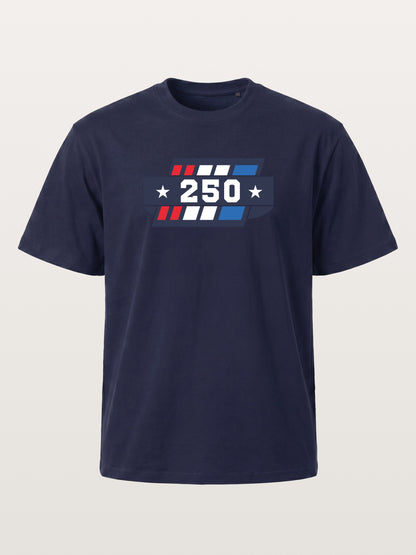 250th Anniversary Star Stripes Badge Gildan T-shirt
