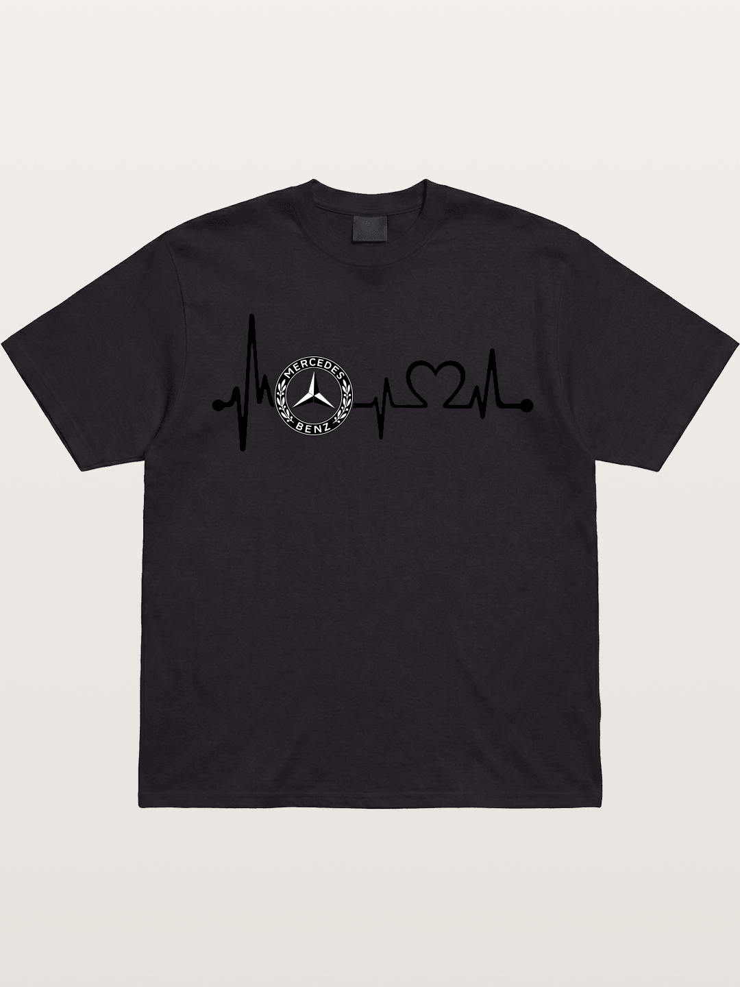 Mercedes Heartbeat Logo Art Gildan T-shirt