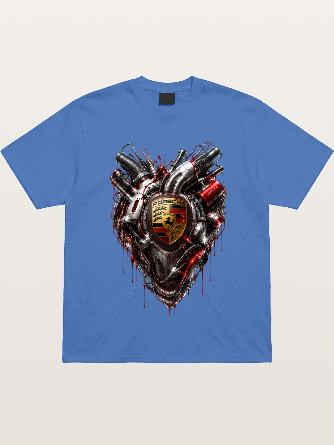 Porsche Mechanical Heart Art Gildan T-shirt